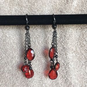 red earrings